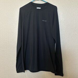 Marmot Men's Windridge Shirt Blk UPF 50 Sun Protection, Wicking Material, Large